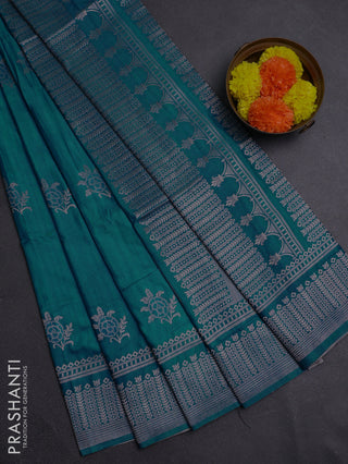 Blue Semi Soft Silk Saree