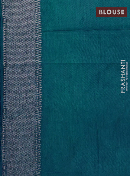 Blue Semi Soft Silk Saree
