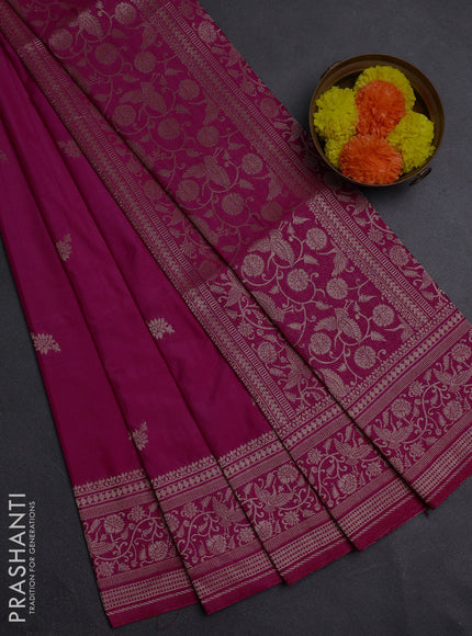 Pink Semi Soft Silk Saree