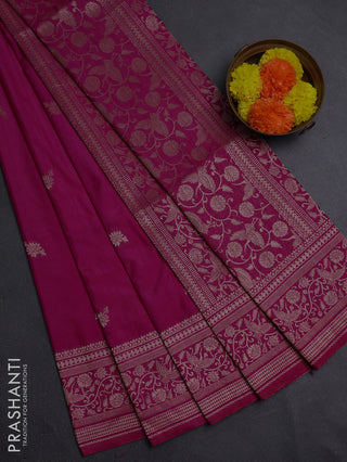 Pink Semi Soft Silk Saree