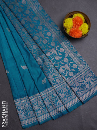 Cs Blue Semi Soft Silk Saree