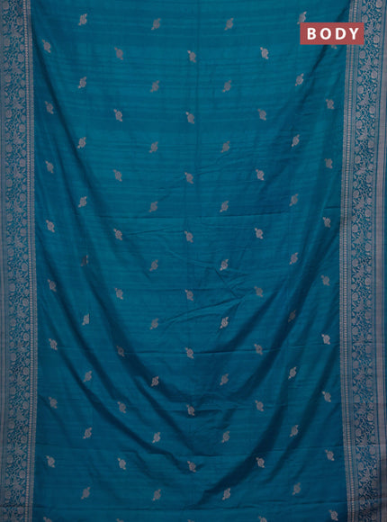 Cs Blue Semi Soft Silk Saree