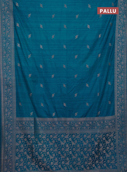 Cs Blue Semi Soft Silk Saree