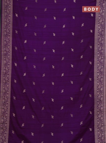 Purple Semi Soft Silk Saree
