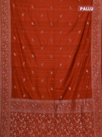 Rust Semi Soft Silk Saree