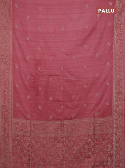 Peach Semi Soft Silk Saree