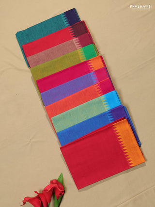 Multi Colour Chettinad Cotton Blouse Bit