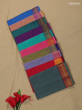 Multi Colour Chettinad Cotton Blouse Bit