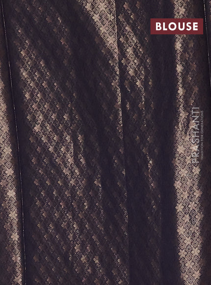Cs Blue & Navy Blue Semi Dupion Saree