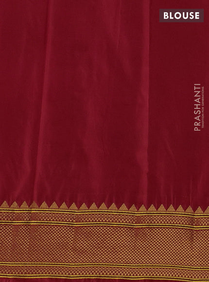 Red Semi Paithani Silk Saree
