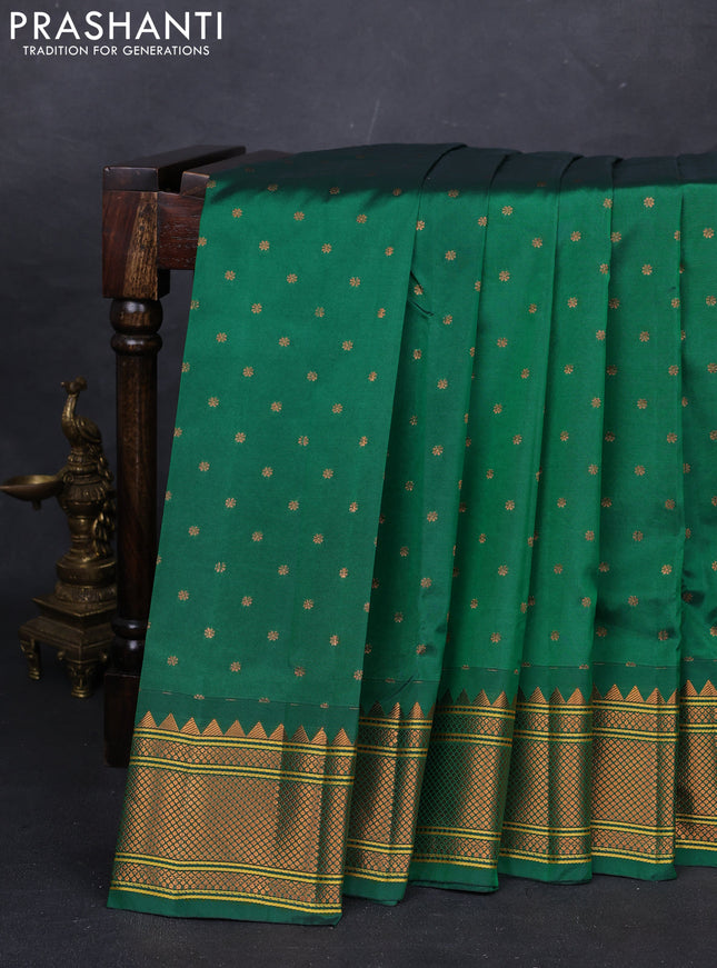 Green Semi Paithani Silk Saree