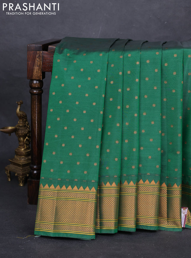 Green Semi Paithani Silk Saree