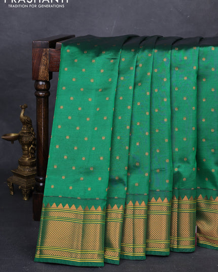 Green Semi Paithani Silk Saree