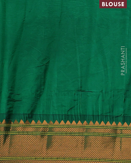 Green Semi Paithani Silk Saree
