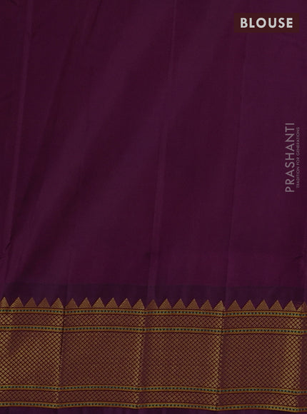 Wine Semi Paithani Silk Saree