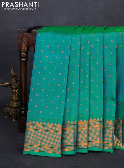 Green Semi Paithani Silk Saree