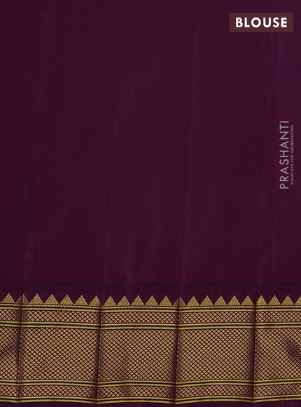 Wine Semi Paithani Silk Saree