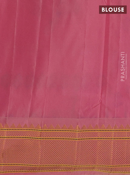 Pink Semi Paithani Silk Saree