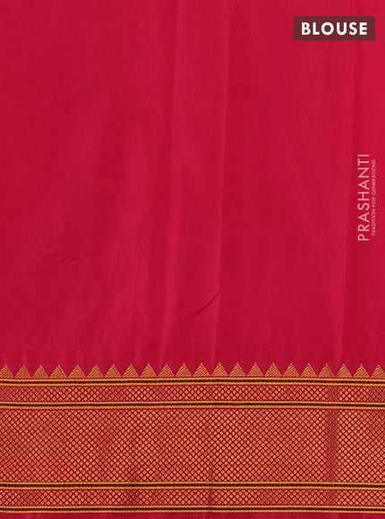 Pink Semi Paithani Silk Saree