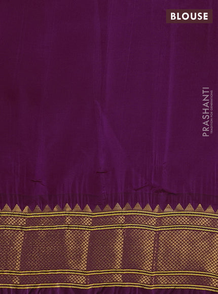 Wine Semi Paithani Silk Saree