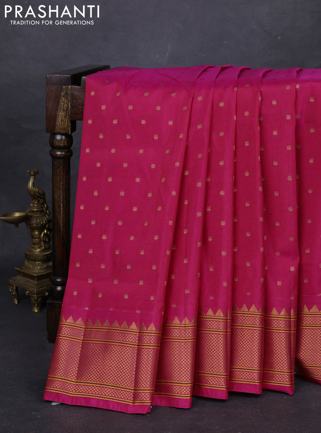 Pink Semi Paithani Silk Saree