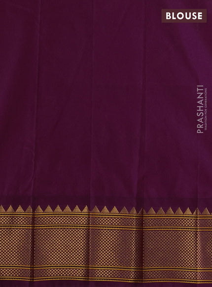 Wine Semi Paithani Silk Saree