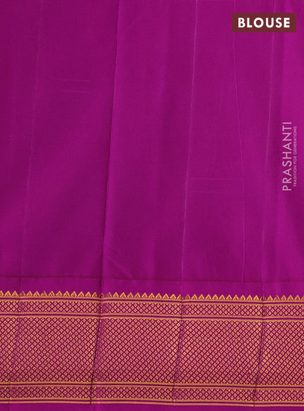 Green & Pink Semi Paithani Silk Saree