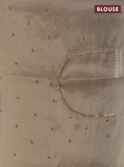 Lavender Tissue Silk Embroidery Saree