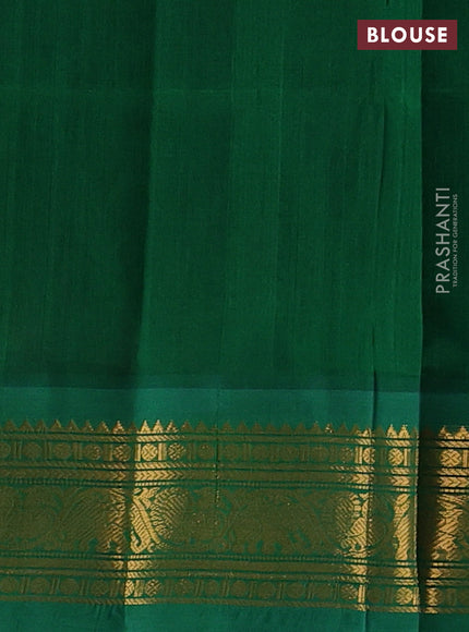 Pink & Green Silk Cotton Korvai - Buttas