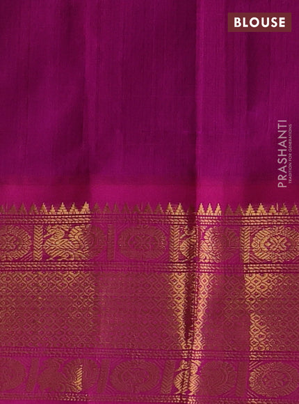 Violet & Pink Silk Cotton Korvai - Buttas