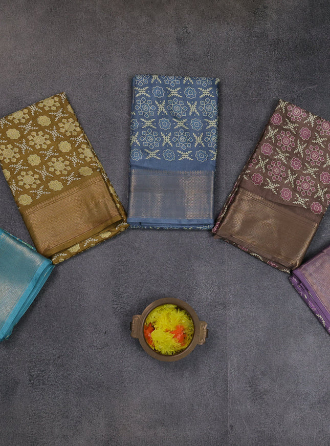 Multi Colour Semi Dola - Pack Of 5