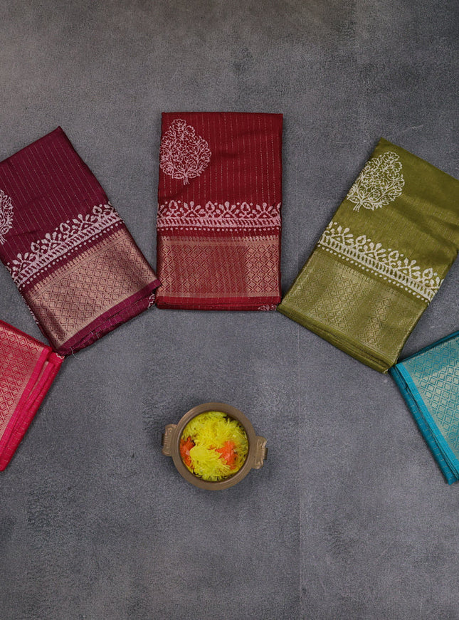 Multi Colour Semi Dola - Pack Of 5
