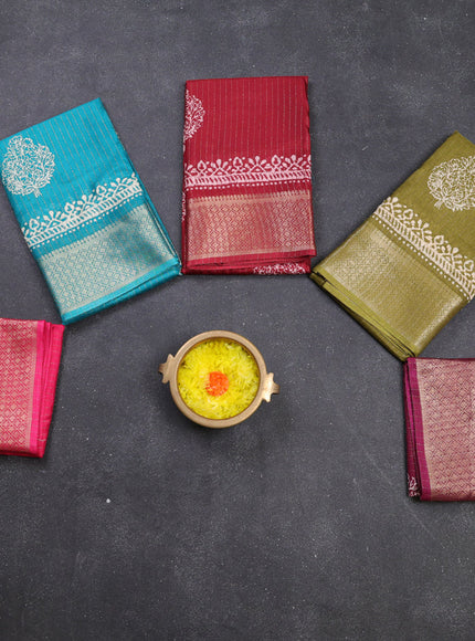 Multi Colour Semi Dola - Pack Of 5
