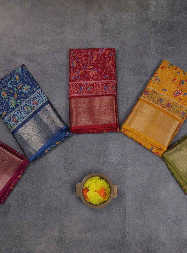Multi Colour Semi Dola - Pack Of 5