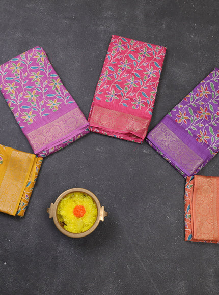 Multi Colour Semi Dola - Pack Of 5