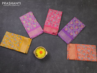 Multi Colour Semi Dola - Pack Of 5