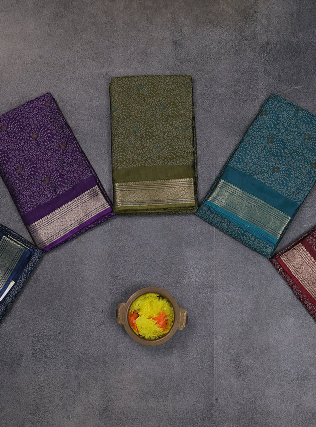 Multi Colour Semi Dola - Pack Of 5