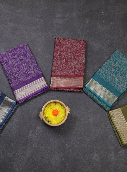 Multi Colour Semi Dola - Pack Of 5