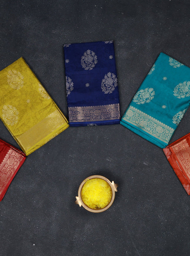 Multi Colour Semi Dola - Pack Of 5