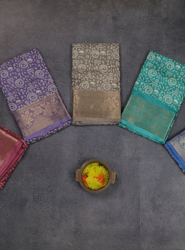 Multi Colour Semi Dola - Pack Of 5