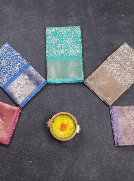 Multi Colour Semi Dola - Pack Of 5