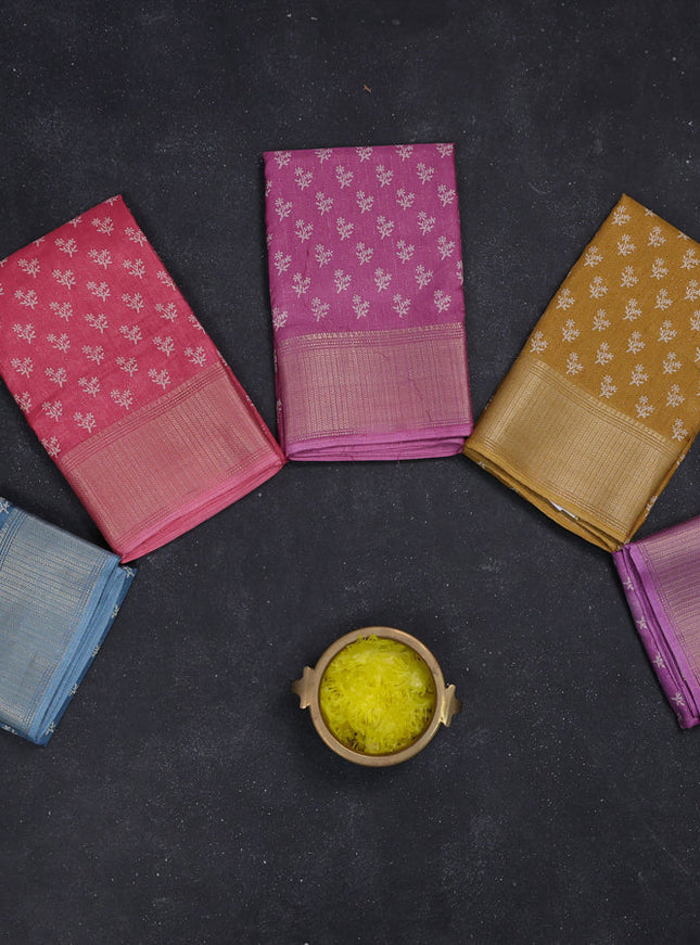 Multi Colour Semi Dola - Pack Of 5