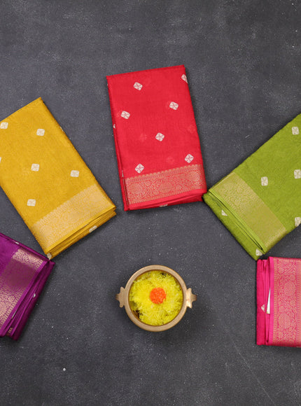 Multi Colour Semi Dola - Pack Of 5