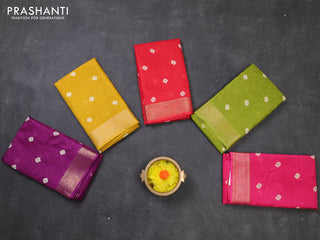 Multi Colour Semi Dola - Pack Of 5