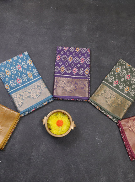 Multi Colour Semi Dola - Pack Of 5