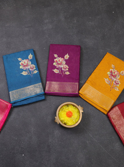 Multi Colour Semi Dola - Pack Of 5