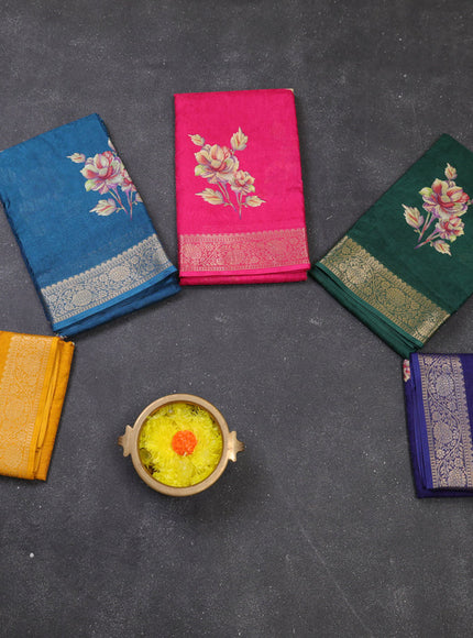 Multi Colour Semi Dola - Pack Of 5
