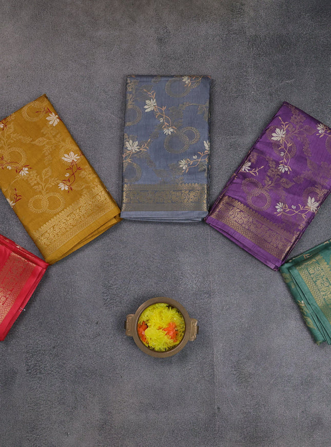 Multi Colour Semi Dola - Pack Of 5