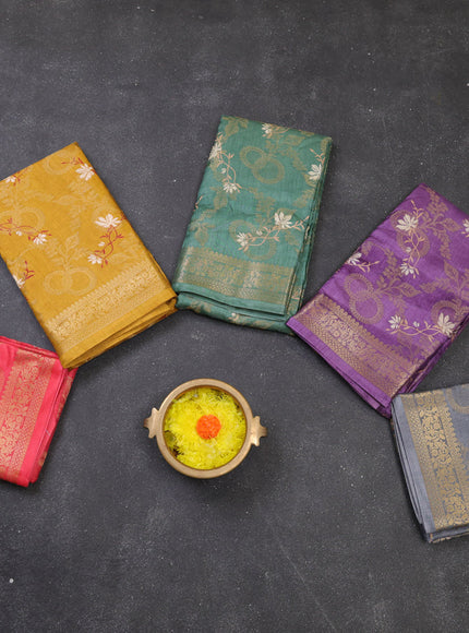 Multi Colour Semi Dola - Pack Of 5