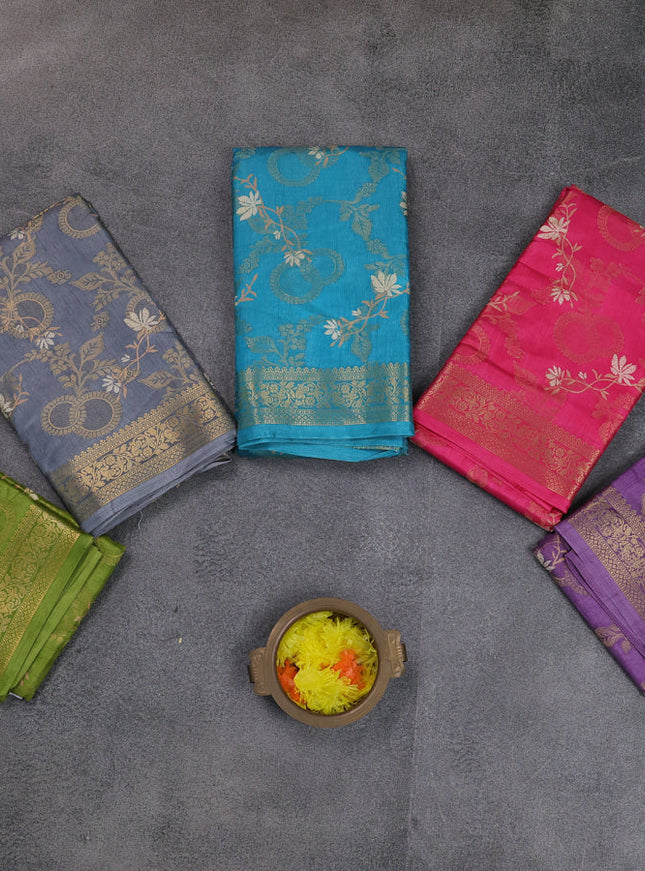 Multi Colour Semi Dola - Pack Of 5